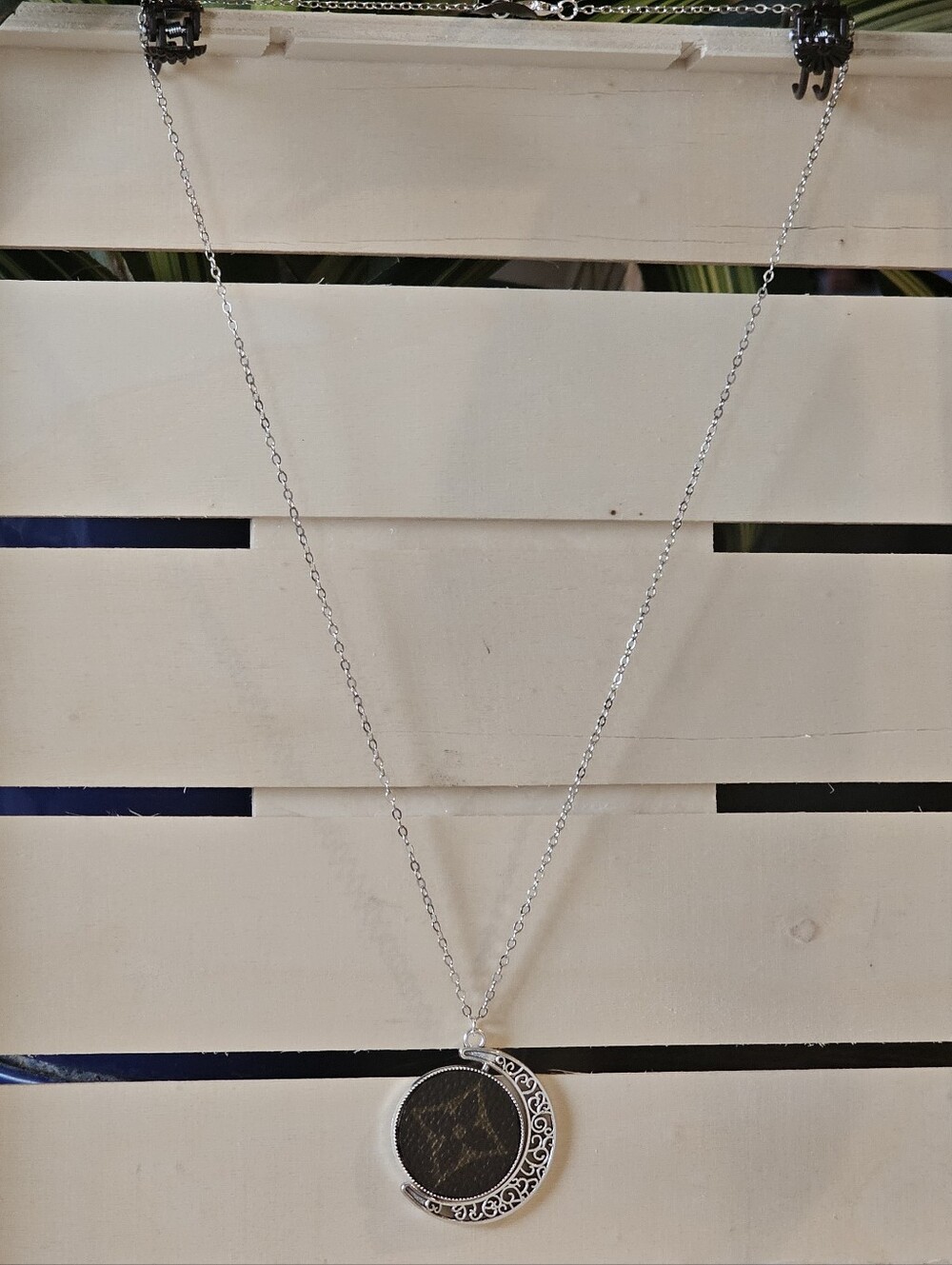 Louis Vuitton Pieces In Crescent Moon Pendant On Necklace - Picture 2 of 6